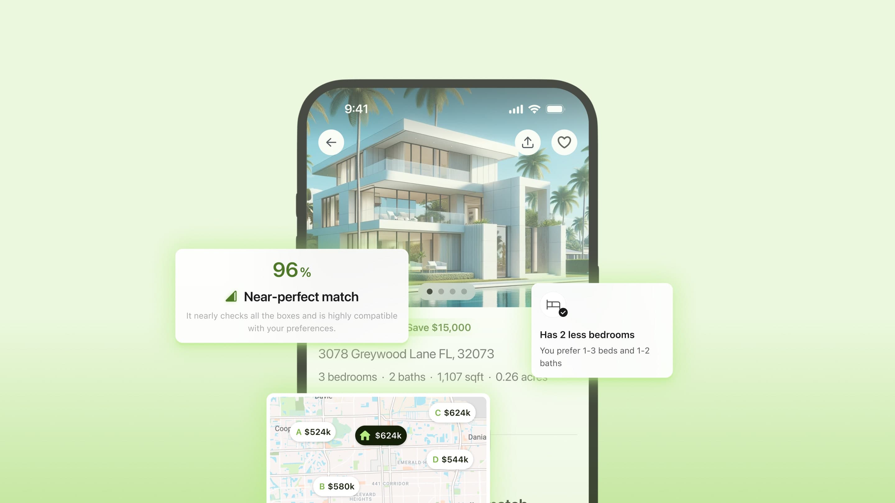 Home details UI in reAlpha App